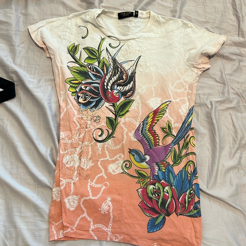 Slightly used Christian Audigier women’s Tshirt